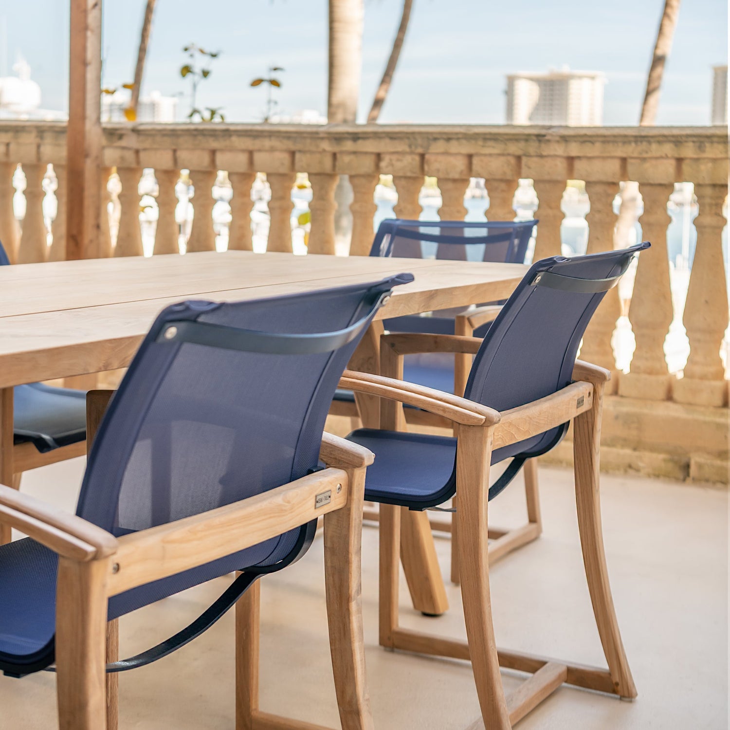 Capri Dining Chair Navy