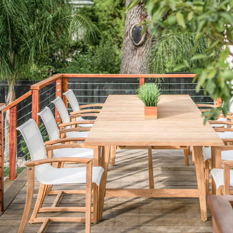 Capri Dining Chair - Full Set | Teak and Table