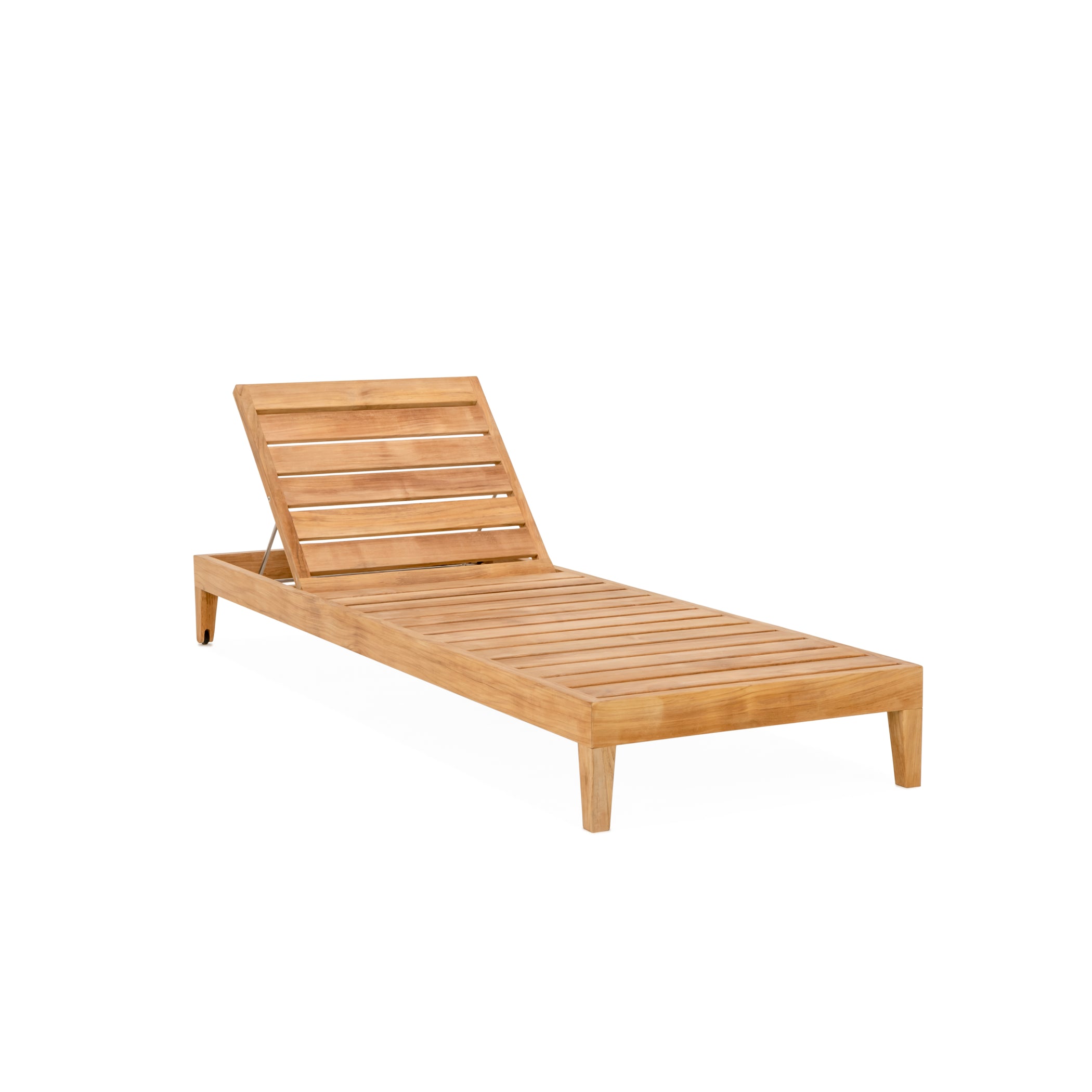 Monday Chaise Lounge – Teak + Table Outdoor