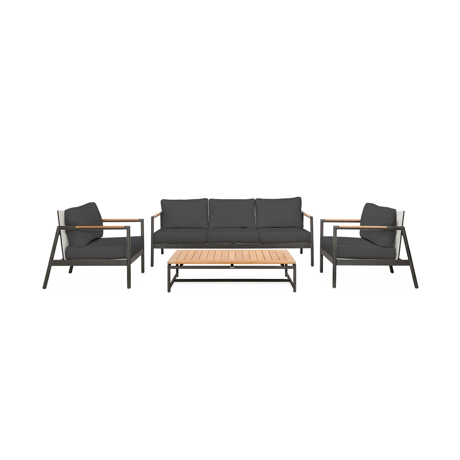 Paros Sofa/Clubs 4-Piece Lounge Set