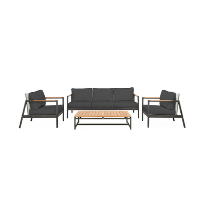 Paros Sofa/Clubs 4-Piece Lounge Set