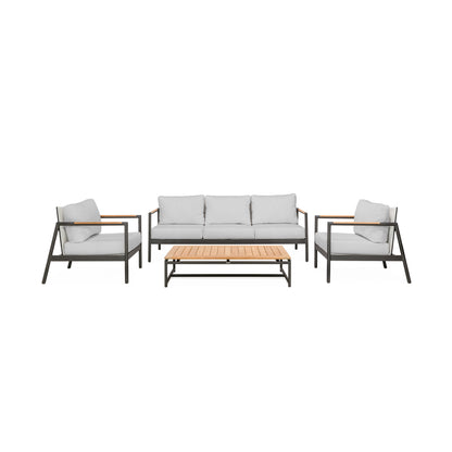 Paros Sofa/Clubs 4-Piece Lounge Set