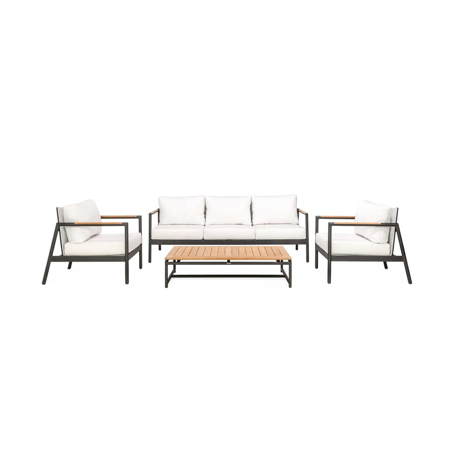 Paros Sofa/Clubs 4-Piece Lounge Set
