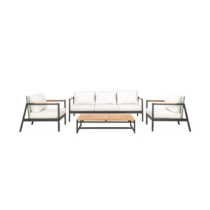 Paros Sofa/Clubs 4-Piece Lounge Set