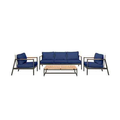Paros Sofa/Clubs 4-Piece Lounge Set
