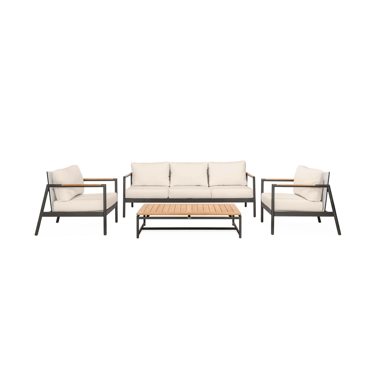 Paros Sofa/Clubs 4-Piece Lounge Set