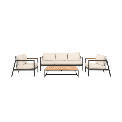 Paros Sofa/Clubs 4-Piece Lounge Set