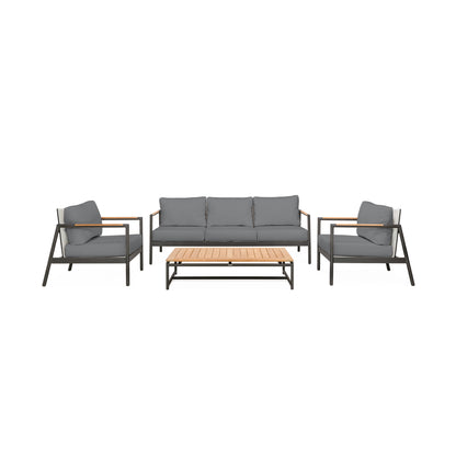 Paros Sofa/Clubs 4-Piece Lounge Set