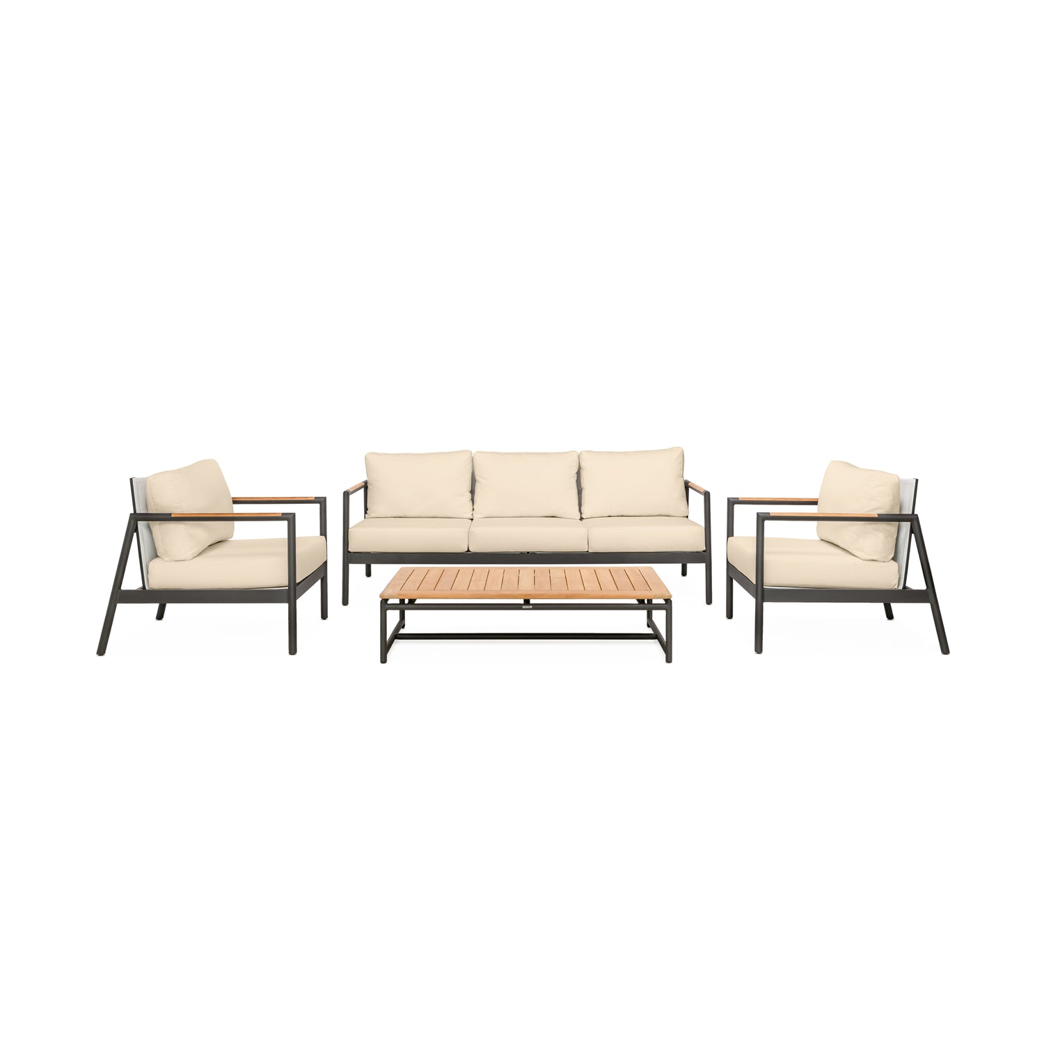 Paros Sofa/Clubs 4-Piece Lounge Set